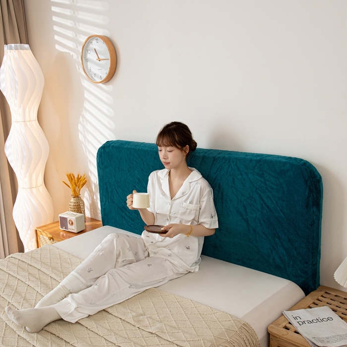 91家纺网 家纺一手货源 找家纺 （总）沐沐家纺 2026新款云梦纯色床头罩