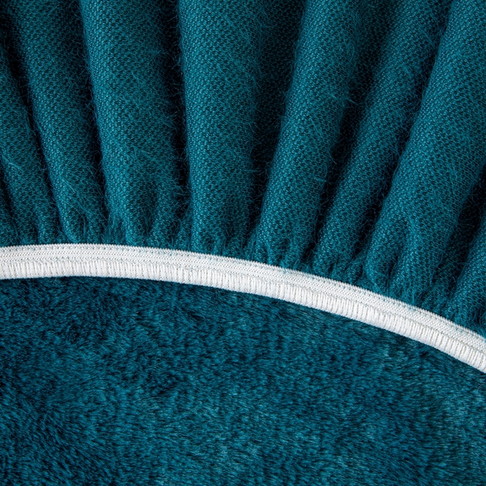 91家纺网 家纺一手货源 找家纺 沐沐家纺 2026新款云梦纯色床头罩 云梦-翡翠绿