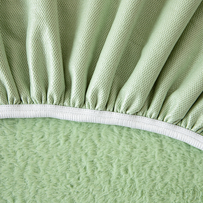 91家纺网 家纺一手货源 找家纺 沐沐家纺 2026新款云梦纯色床头罩 云梦-抹茶绿