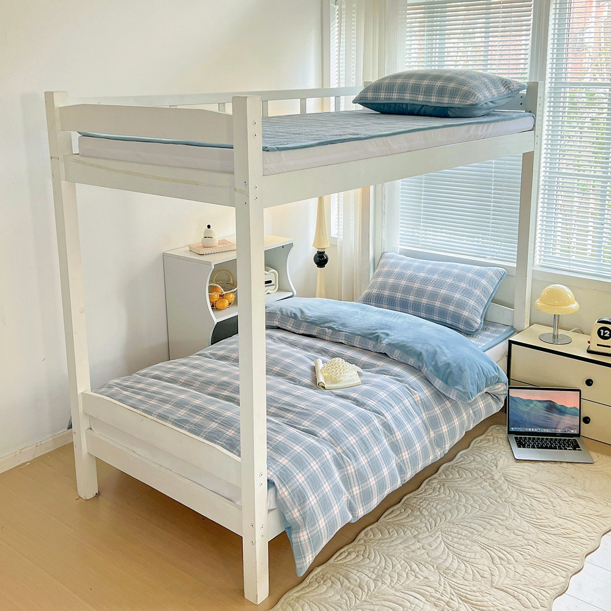 91家纺网 家纺一手货源 找家纺 （总）乐野家居 2025新款开学季 A类全棉水洗棉+宝宝绒学生床盖三件套（多功能被套）