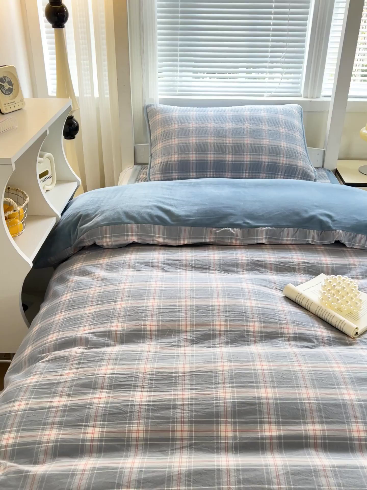 91家纺网 家纺一手货源 找家纺 （总）乐野家居 2025新款开学季 A类全棉水洗棉+宝宝绒学生床盖三件套（多功能被套）