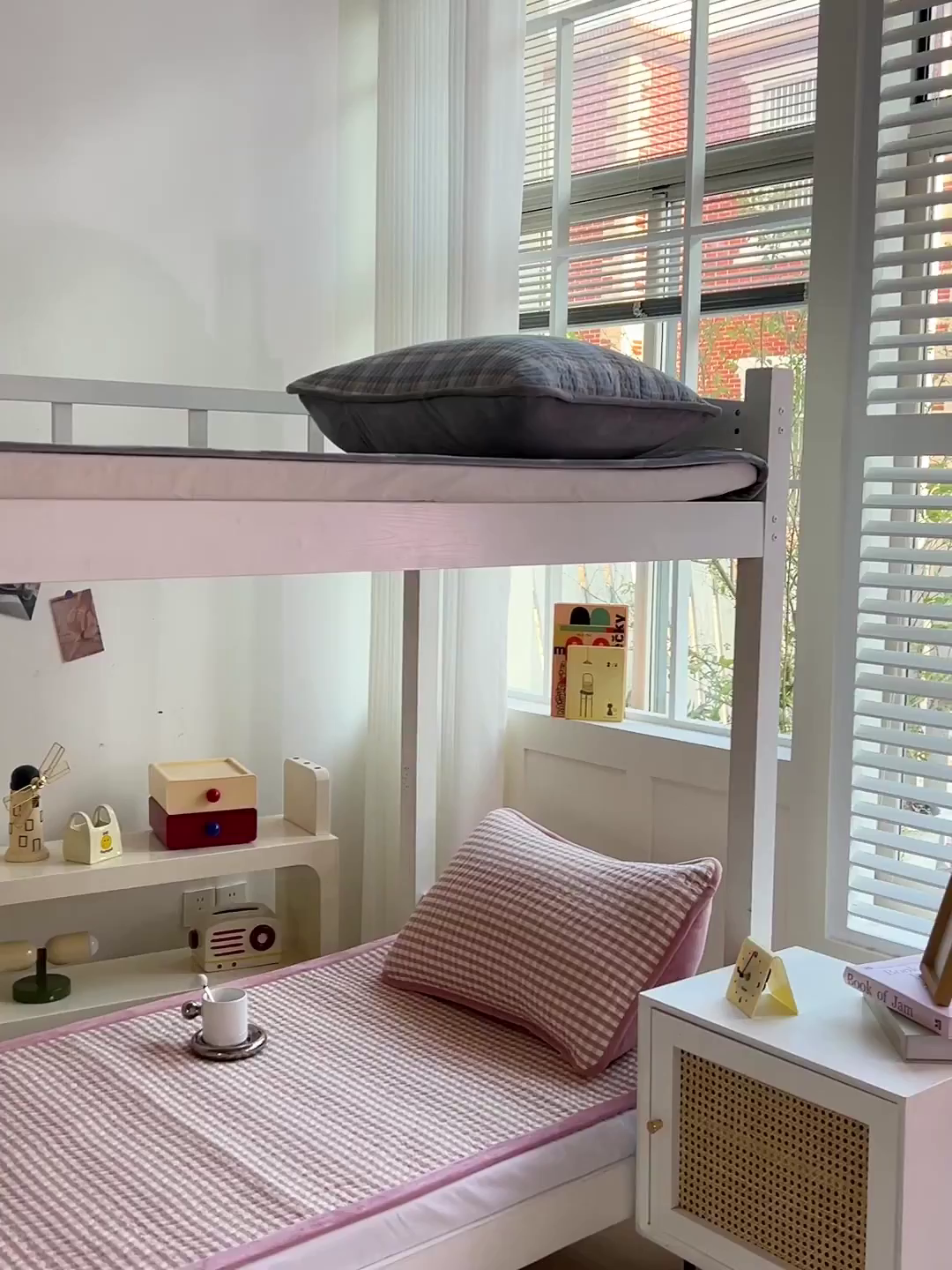 91家纺网 家纺一手货源 找家纺 乐野家居 2025新款开学季 A类全棉水洗棉+宝宝绒学生床盖三件套（多功能被套） 豆沙小格