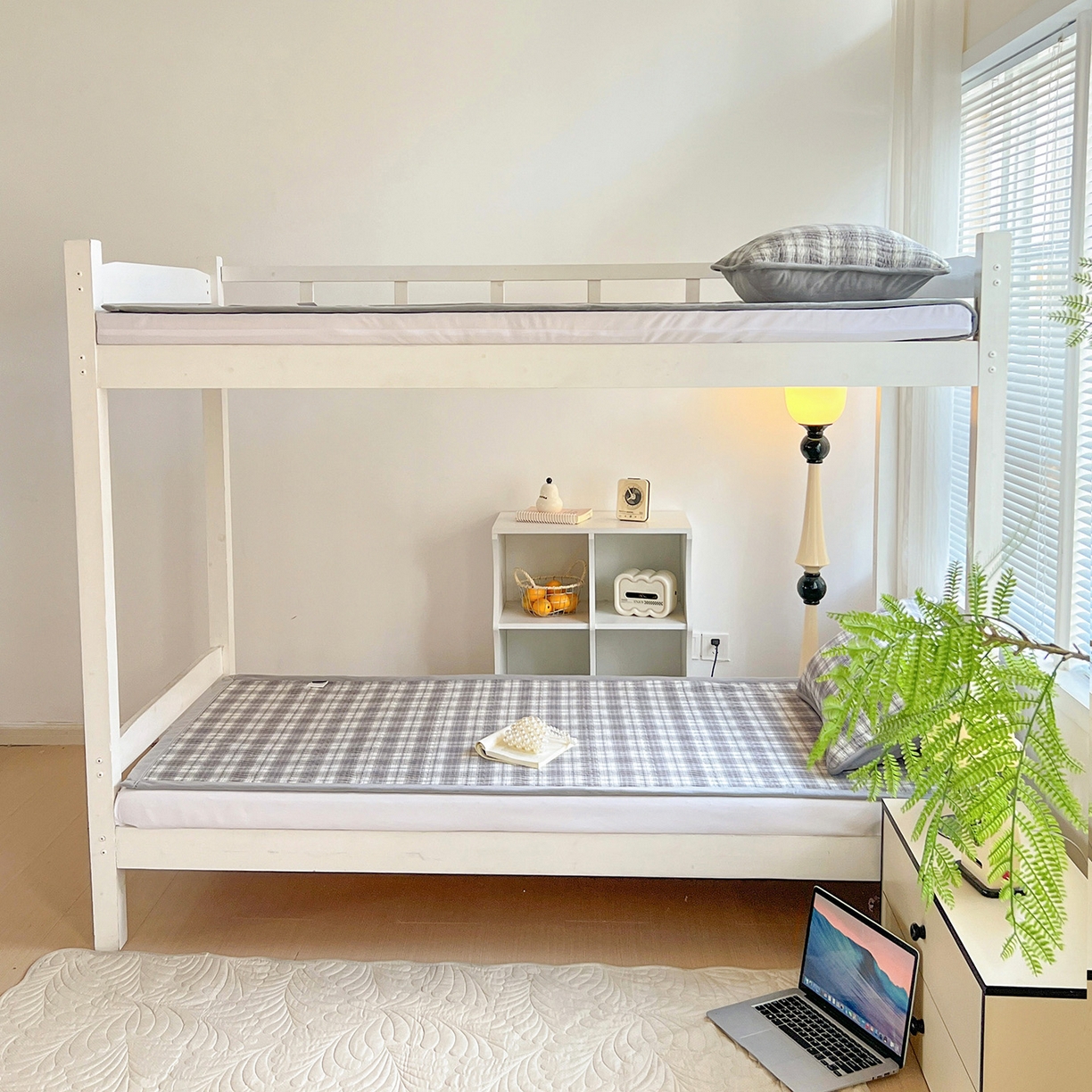 91家纺网 家纺一手货源 找家纺 乐野家居 2025新款开学季 A类全棉水洗棉+宝宝绒学生床盖三件套（多功能被套） 可可灰