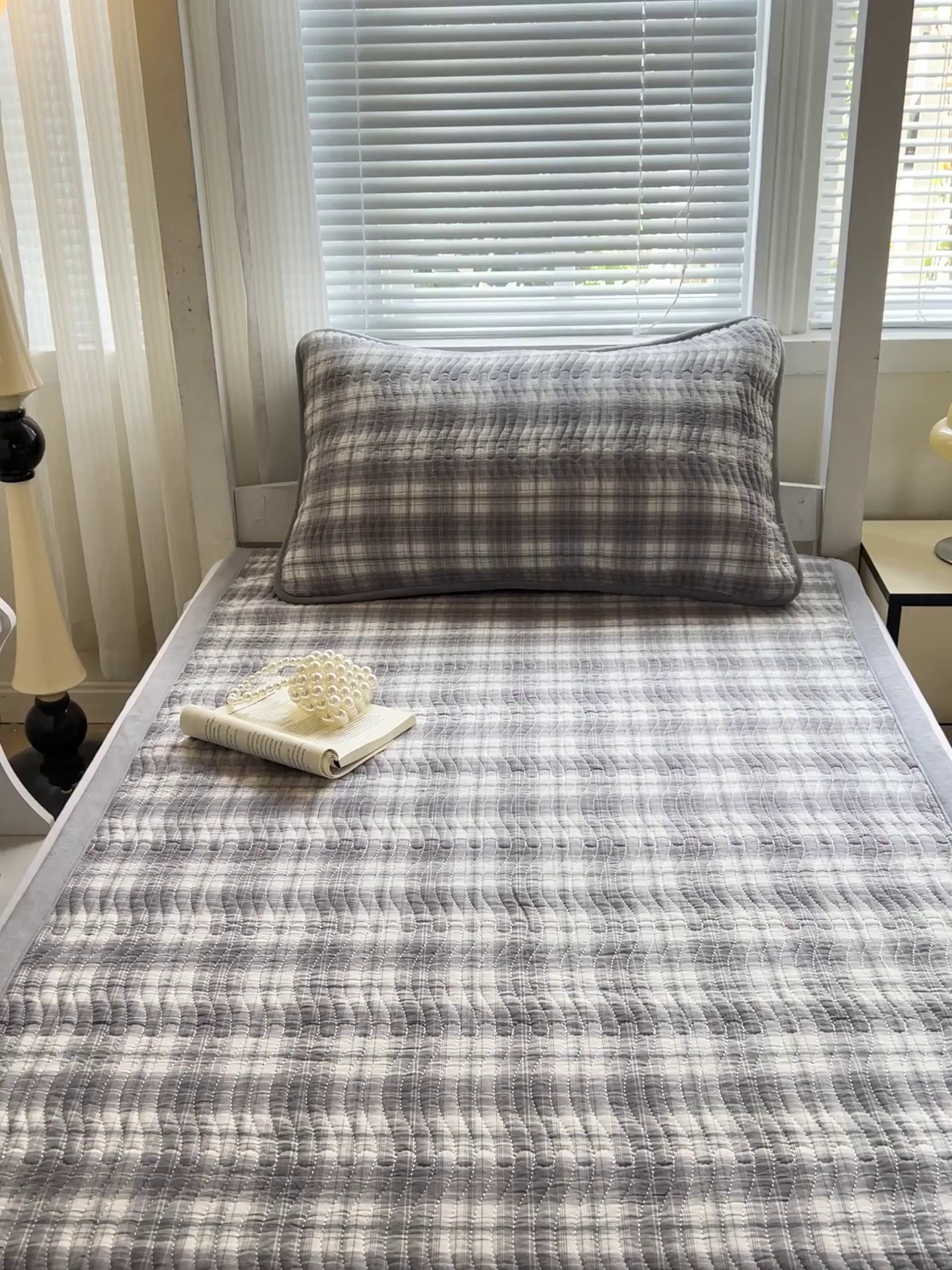 91家纺网 家纺一手货源 找家纺 乐野家居 2025新款开学季 A类全棉水洗棉+宝宝绒学生床盖三件套（多功能被套） 可可灰