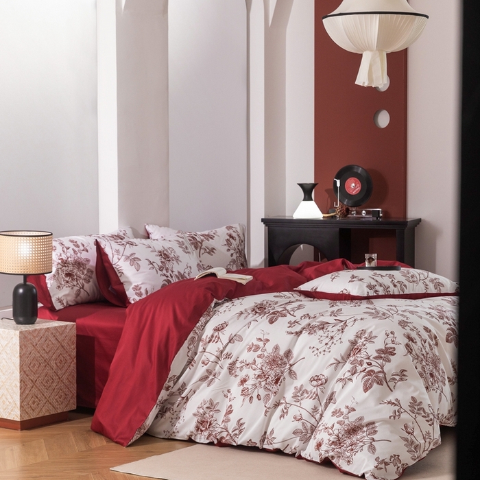 91家纺网 家纺一手货源 找家纺 （总）ONE TWO ONE 121 2025新款高支高密数码印花四件套-花喜光芥(【提供买家秀】为了各位老板们都有利润空间，平台控价券后不得低于318/338元，感谢您的配合与支持)