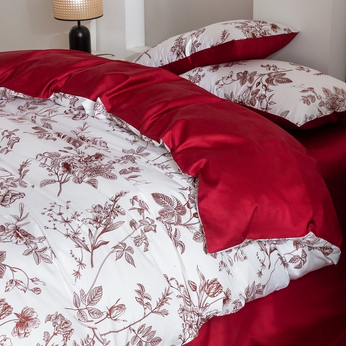 91家纺网 家纺一手货源 找家纺 （总）ONE TWO ONE 121 2025新款高支高密数码印花四件套-花喜光芥(【提供买家秀】为了各位老板们都有利润空间，平台控价券后不得低于318/338元，感谢您的配合与支持)