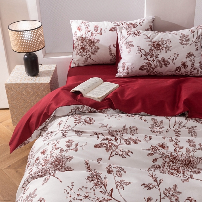 91家纺网 家纺一手货源 找家纺 （总）ONE TWO ONE 121 2025新款高支高密数码印花四件套-花喜光芥(【提供买家秀】为了各位老板们都有利润空间，平台控价券后不得低于318/338元，感谢您的配合与支持)