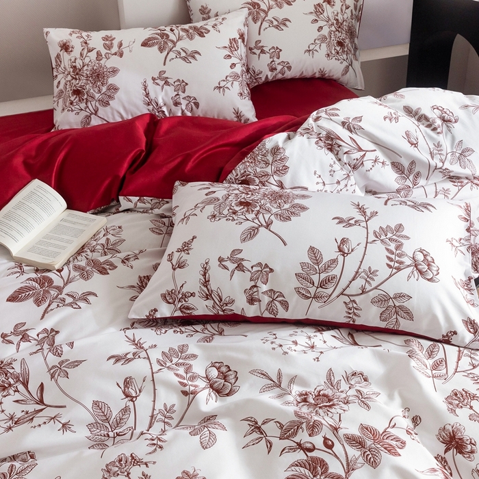 91家纺网 家纺一手货源 找家纺 （总）ONE TWO ONE 121 2025新款高支高密数码印花四件套-花喜光芥(【提供买家秀】为了各位老板们都有利润空间，平台控价券后不得低于318/338元，感谢您的配合与支持)