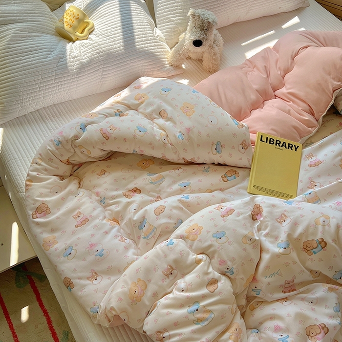 91家纺网 家纺一手货源 找家纺 （总）华誉 2025新款云感木棉皱皱纱双层纱A类超柔学生冬被被子被芯