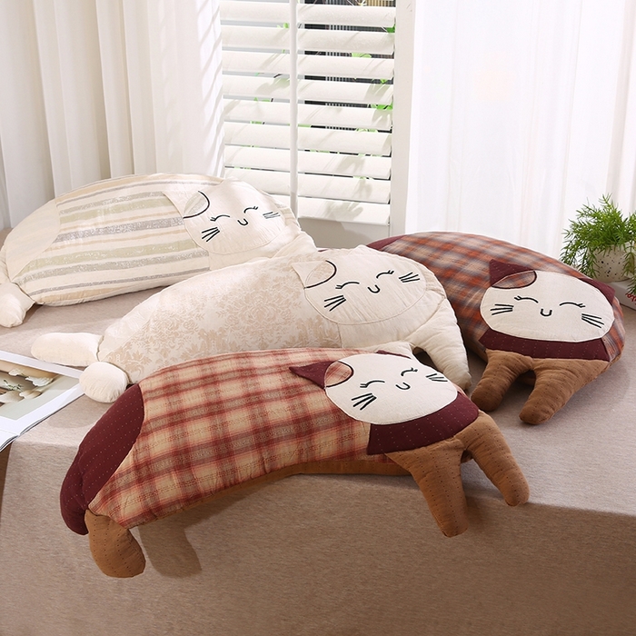 91家纺网 家纺一手货源 找家纺 （总）金牛枕芯 2025新款可爱猫棉麻荞麦枕枕头枕芯-可爱猫系列