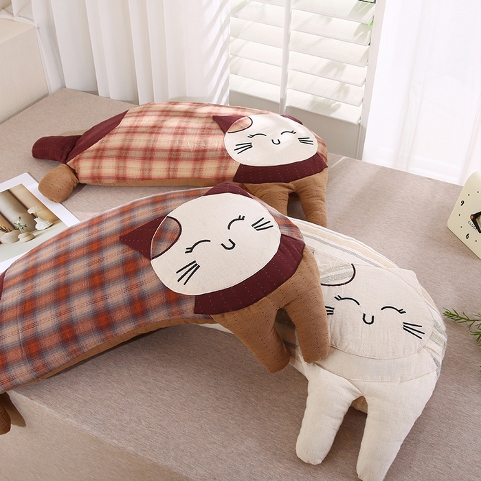 91家纺网 家纺一手货源 找家纺 （总）金牛枕芯 2025新款可爱猫棉麻荞麦枕枕头枕芯-可爱猫系列