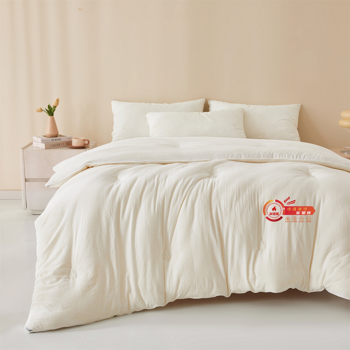 91家纺网 家纺一手货源 找家纺 （总）帕芬鸟家纺 2025新款腈纶保温被发热被被子被芯冬被