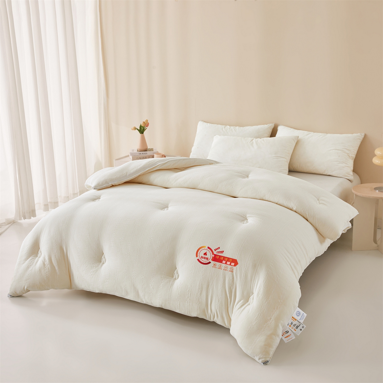 91家纺网 家纺一手货源 找家纺 （总）帕芬鸟家纺 2025新款腈纶保温被发热被被子被芯冬被