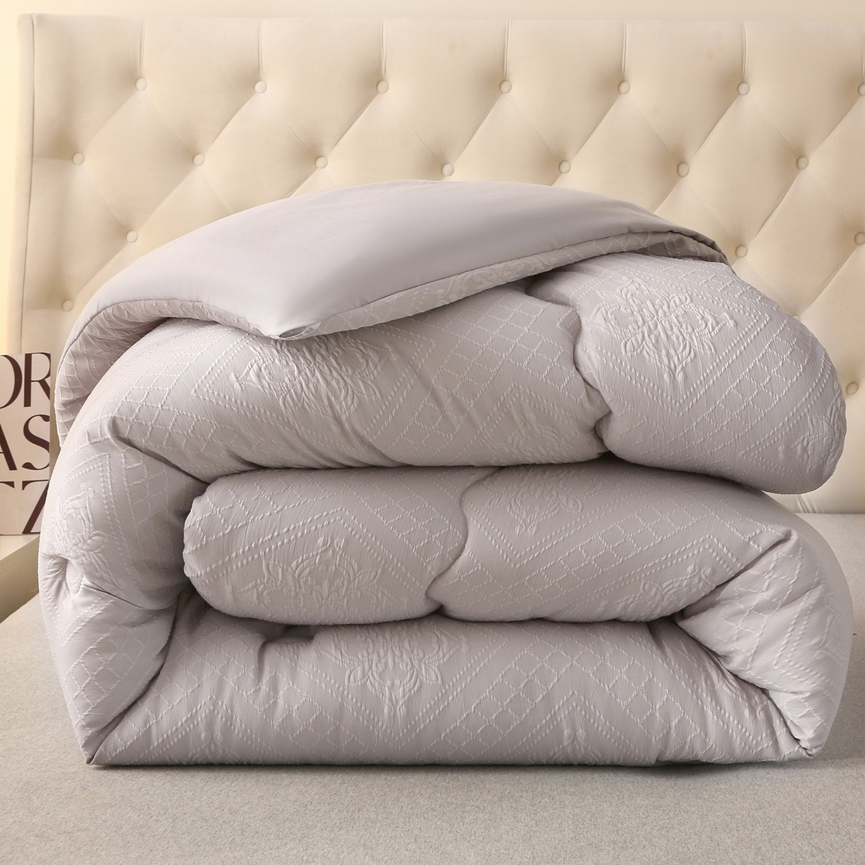 91家纺网 家纺一手货源 找家纺 （总）首爱家纺 2025新款A类针织提花羊毛被冬被被子被芯