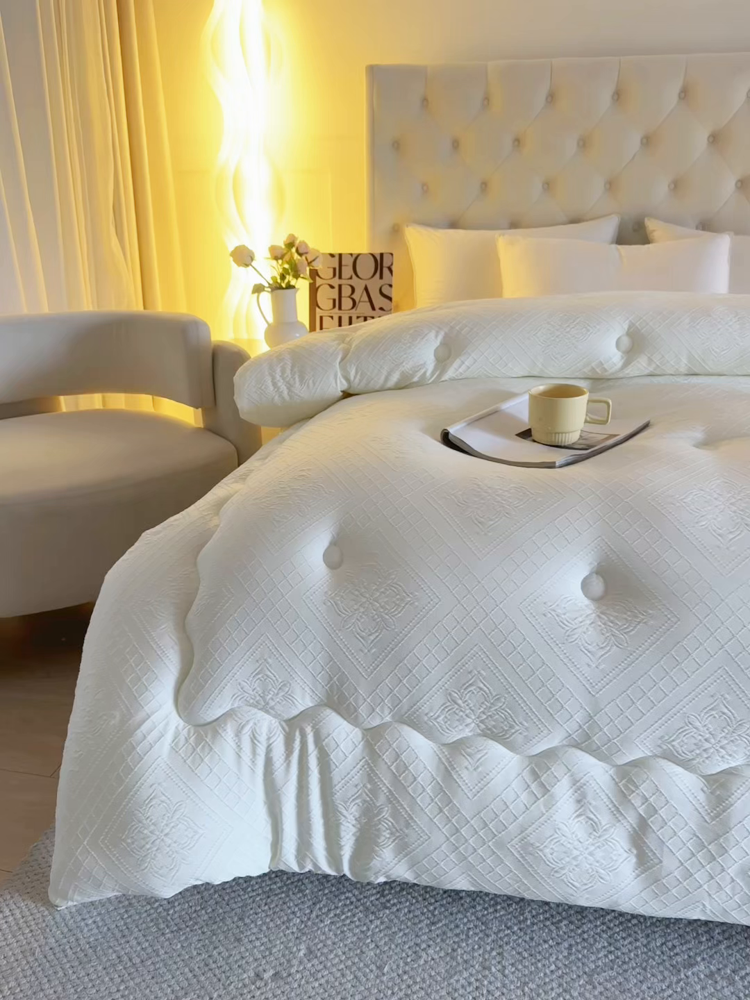 91家纺网 家纺一手货源 找家纺 （总）首爱家纺 2025新款A类针织提花羊毛被冬被被子被芯