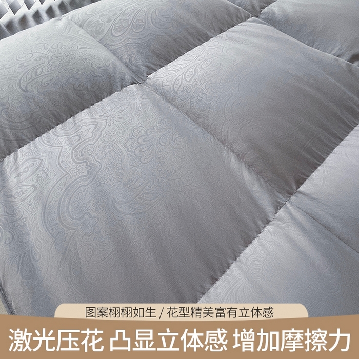 91家纺网 家纺一手货源 找家纺 晋瑞 红顶鹅绒馆 2025新款克洛里斯无边被头鹅绒被（糯感） 克洛里斯无边被头鹅绒被（糯感）灰色