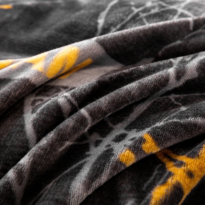 91家纺网 家纺一手货源 找家纺 念家居 2025新款高克重牛奶绒四件套保暖四件套直播爆款电商爆款 灰调枝影