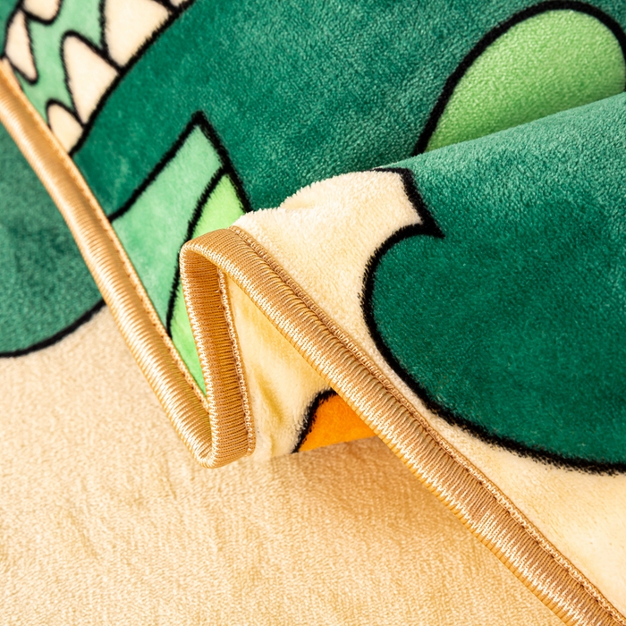 91家纺网 家纺一手货源 找家纺 念家居 2025新款高克重牛奶绒四件套保暖四件套直播爆款电商爆款 开心小恐龙