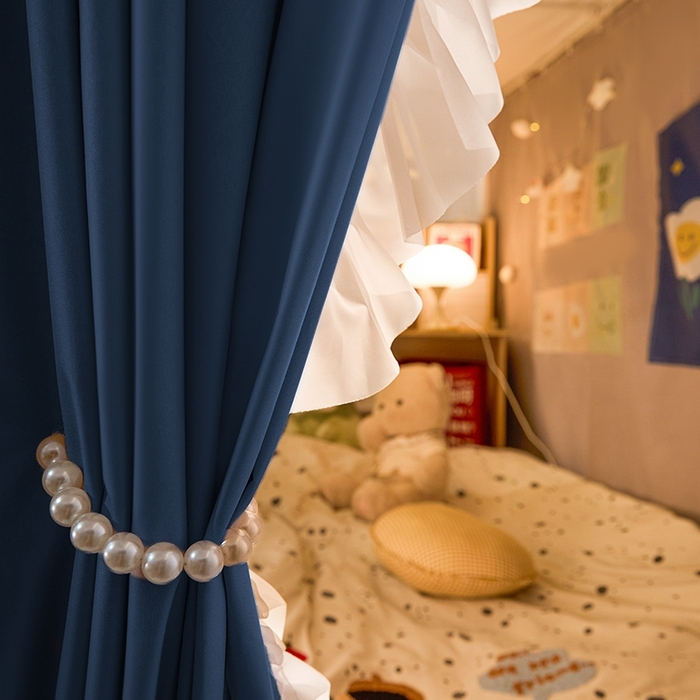 91家纺网 家纺一手货源 找家纺 飞轮海蚊帐 2025新款学生宿舍上下铺加厚遮光蚊帐XZ-93 宾利蓝