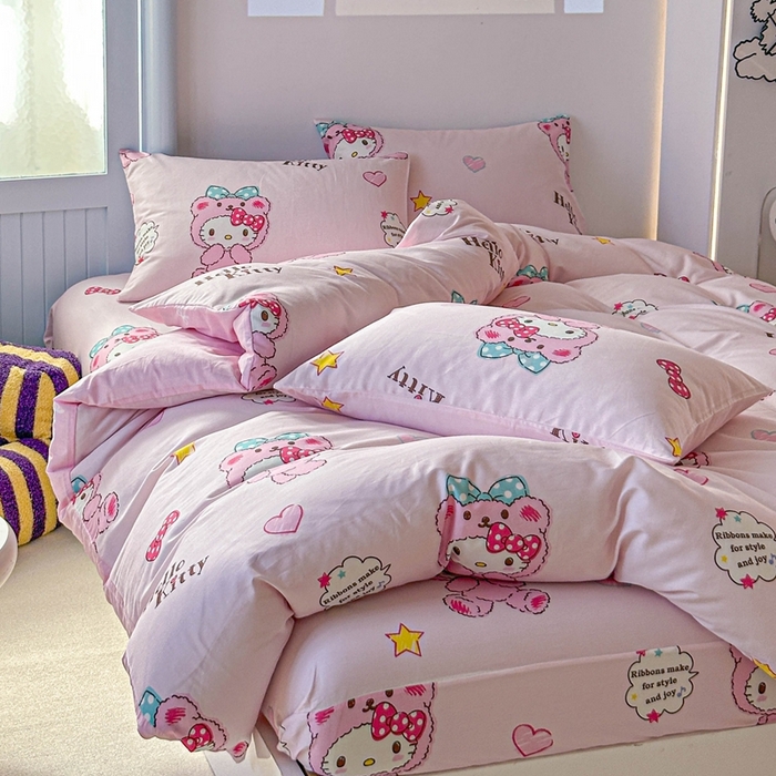 91家纺网 家纺一手货源 找家纺 （总）2025新款8月正版授权三丽鸥全棉纯棉四件套系列