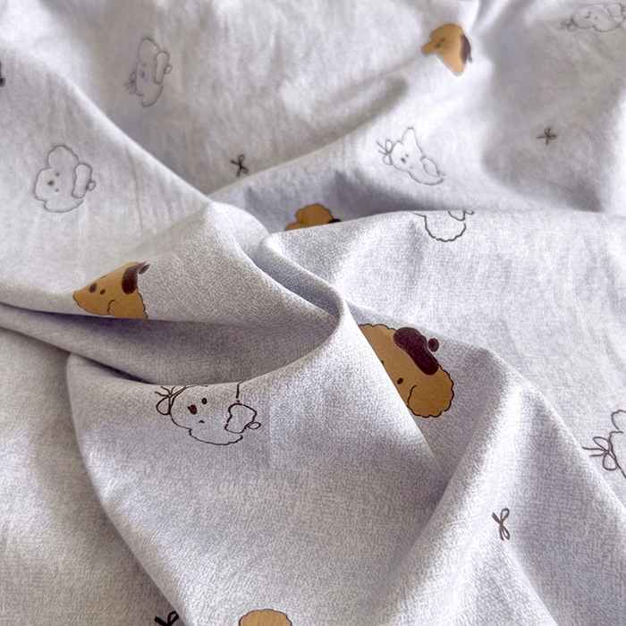 91家纺网 家纺一手货源 找家纺 好亿来家纺 2025新款加厚A类云感双层纱四件套 恋恋熊