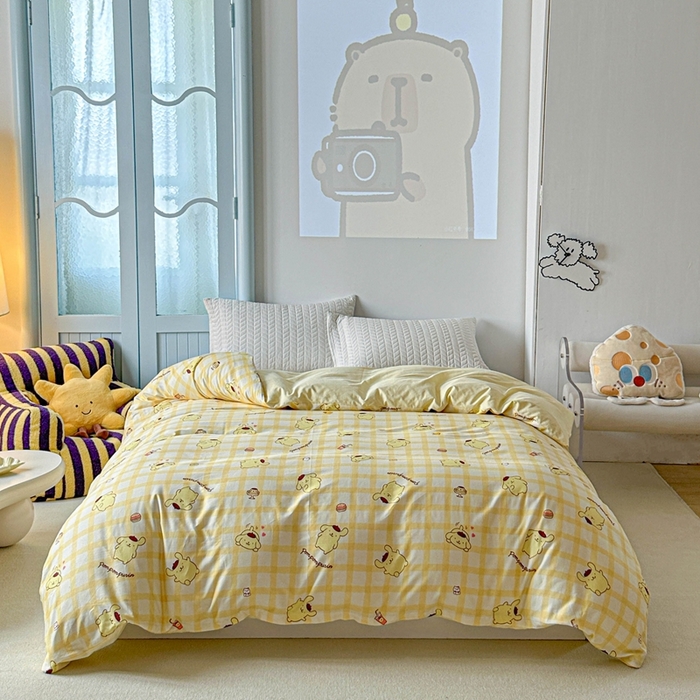 91家纺网 家纺一手货源 找家纺 （总）爱丽丝2025新款8月正版授权三丽鸥全棉纯棉被套单品系列