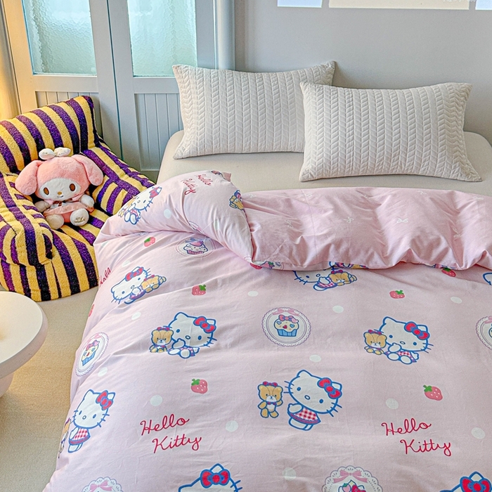 91家纺网 家纺一手货源 找家纺 （总）爱丽丝2025新款8月正版授权三丽鸥全棉纯棉被套单品系列