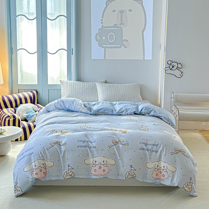 爱丽丝2025新款8月正版授权三丽鸥全棉纯棉被套单品系列 点点玉桂狗