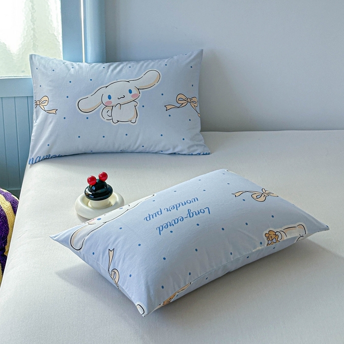 91家纺网 家纺一手货源 找家纺 爱丽丝2025新款8月正版授权三丽鸥全棉纯棉枕套单品系列 点点玉桂狗