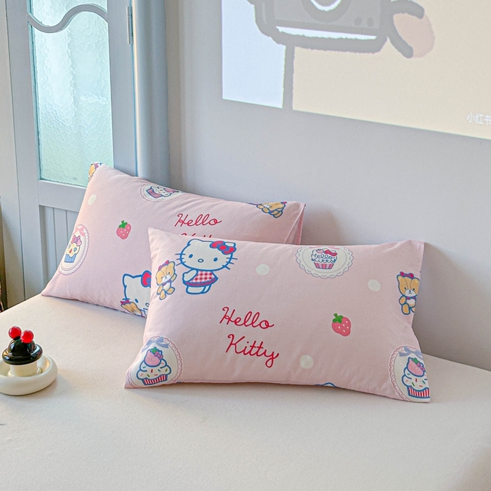 91家纺网 家纺一手货源 找家纺 （总）爱丽丝2025新款8月正版授权三丽鸥全棉纯棉枕套单品系列