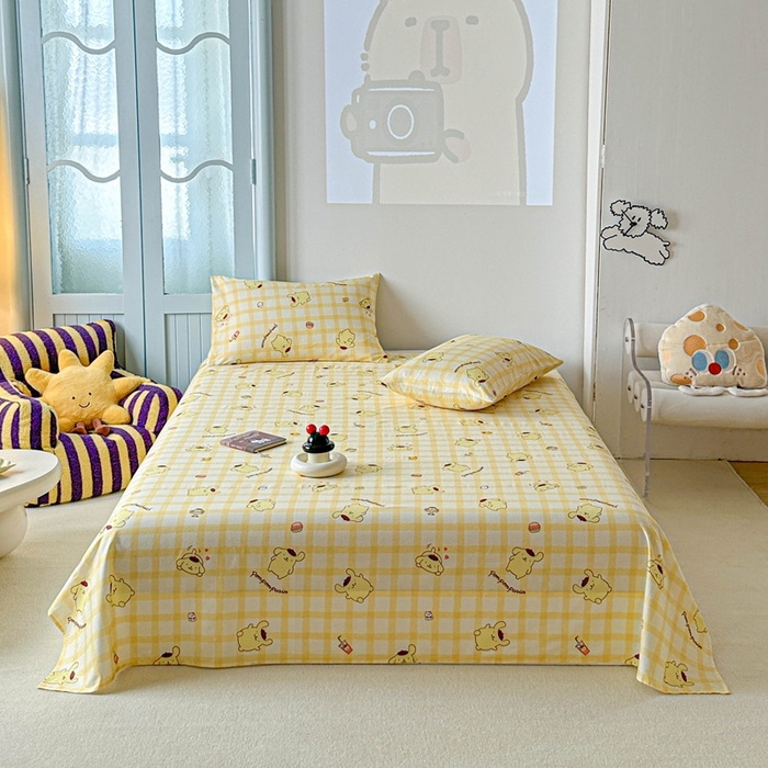 91家纺网 家纺一手货源 找家纺 （总）爱丽丝2025新款8月正版授权三丽鸥全棉纯棉床单单品系列