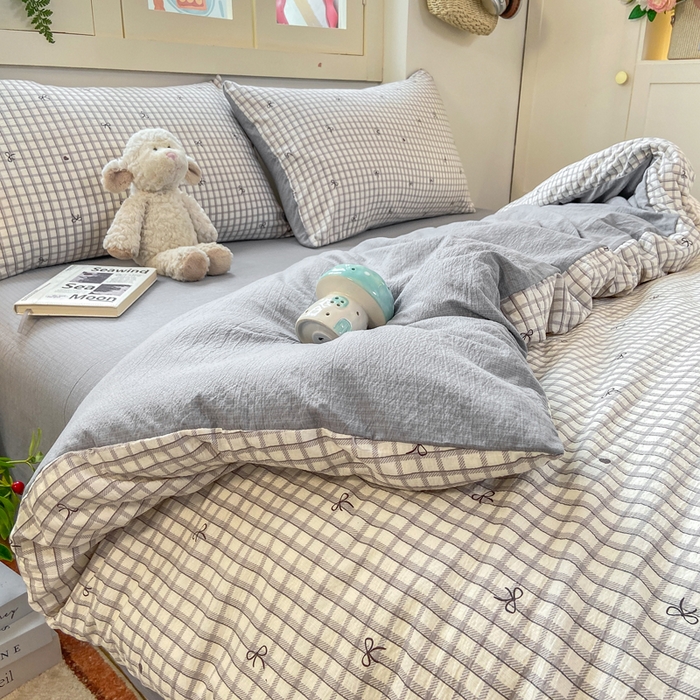 91家纺网 家纺一手货源 找家纺 （总）夜笙家纺 2025秋冬网红爆款110克水洗棉高克重皱皱纱（提供买家秀）