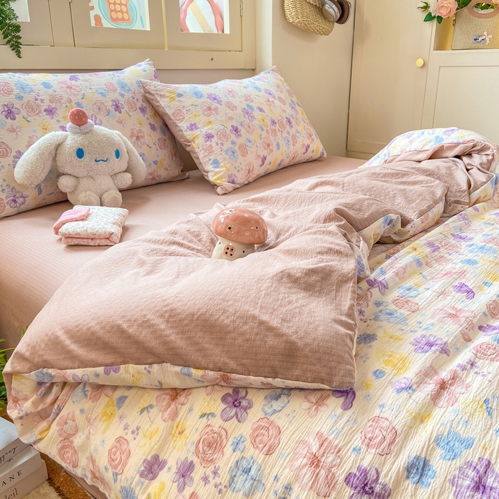 91家纺网 家纺一手货源 找家纺 （总）夜笙家纺 2025秋冬网红爆款110克水洗棉高克重皱皱纱（提供买家秀）