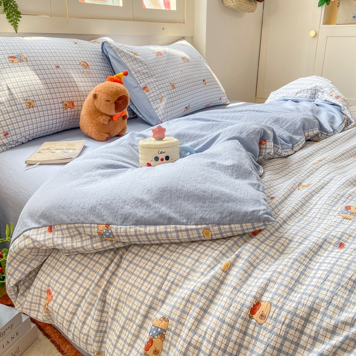 91家纺网 家纺一手货源 找家纺 （总）夜笙家纺 2025秋冬网红爆款110克水洗棉高克重皱皱纱（提供买家秀）