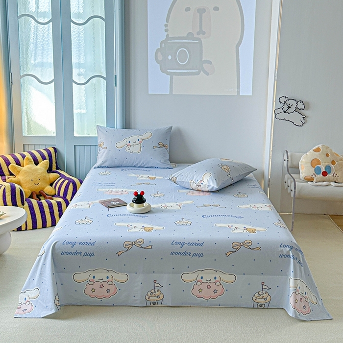 爱丽丝2025新款8月正版授权三丽鸥全棉纯棉床单单品系列 点点玉桂狗