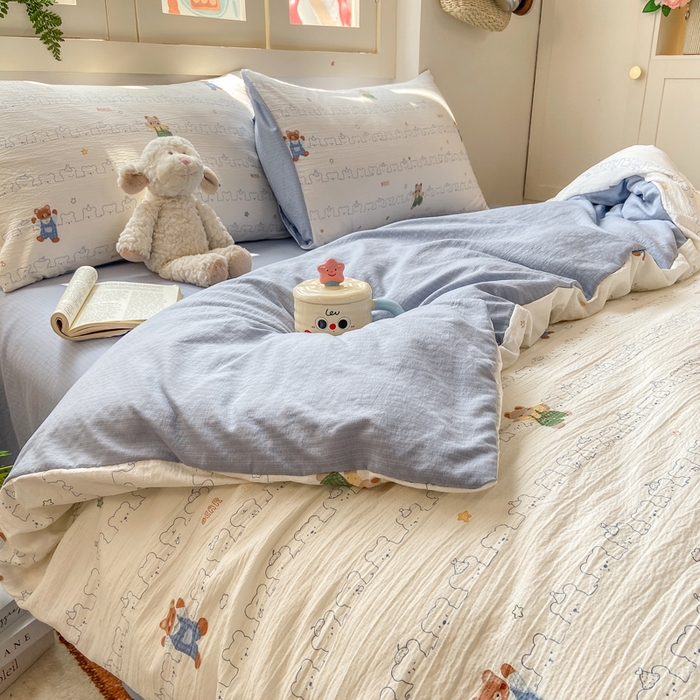 91家纺网 家纺一手货源 找家纺 （总）夜笙家纺 2025秋冬网红爆款110克水洗棉高克重皱皱纱（提供买家秀）