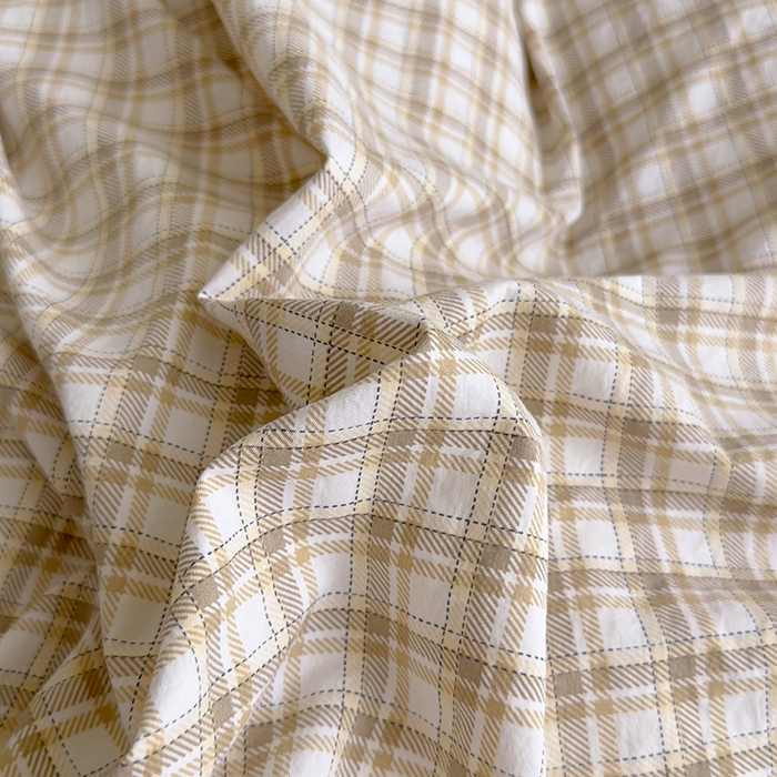 91家纺网 家纺一手货源 找家纺 好亿来家纺 2025新款加厚A类云感双层纱单品被套 被套单件 麦斯-咖