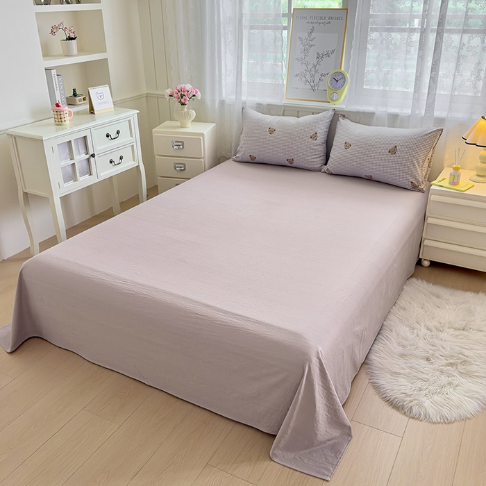 91家纺网 家纺一手货源 找家纺 好亿来家纺 2025新款加厚A类云感双层纱单品被套 被套单件 奶熊