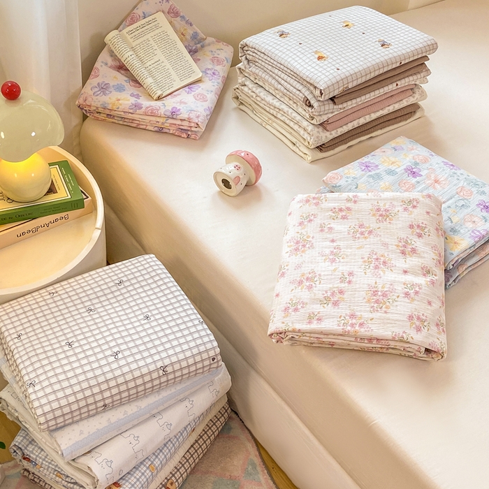 91家纺网 家纺一手货源 找家纺 夜笙家纺 2025秋冬网红爆款110克水洗棉高克重皱皱纱（提供买家秀） 组合图仅做展示不可下单