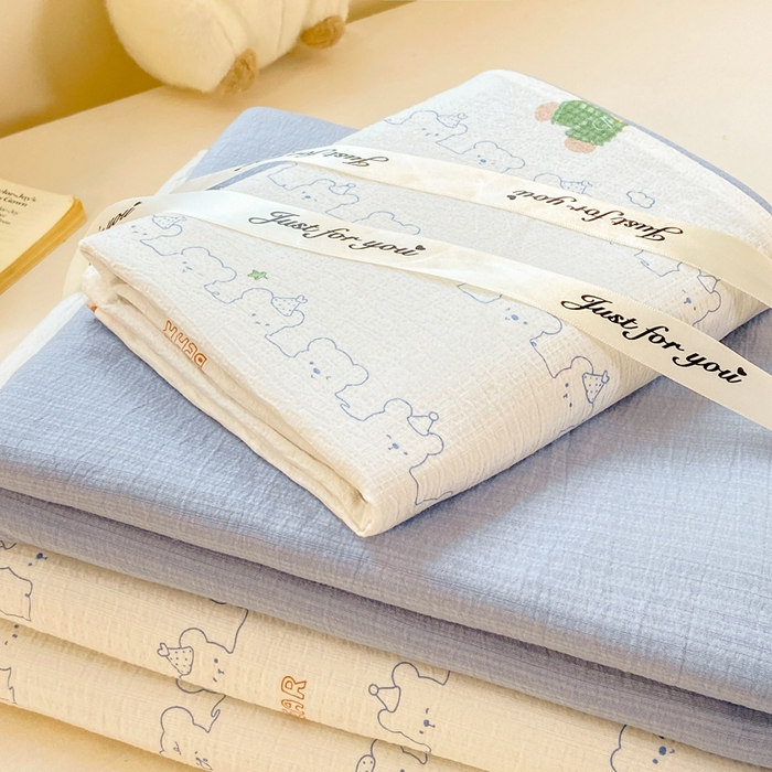 91家纺网 家纺一手货源 找家纺 夜笙家纺 2025秋冬网红爆款110克水洗棉高克重皱皱纱（提供买家秀） 组合图仅做展示不可下单