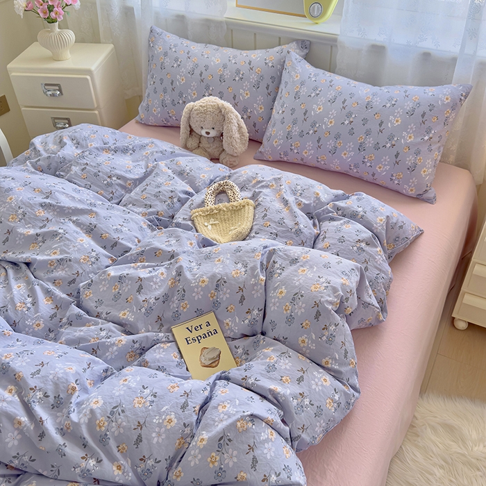 91家纺网 家纺一手货源 找家纺 好亿来家纺 2025新款加厚A类云感双层纱单品被套 被套单件 芊叶怡梦-灰