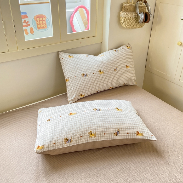 91家纺网 家纺一手货源 找家纺 夜笙家纺 2025秋冬网红爆款110克水洗棉高克重皱皱纱（提供买家秀） 巴克小狗