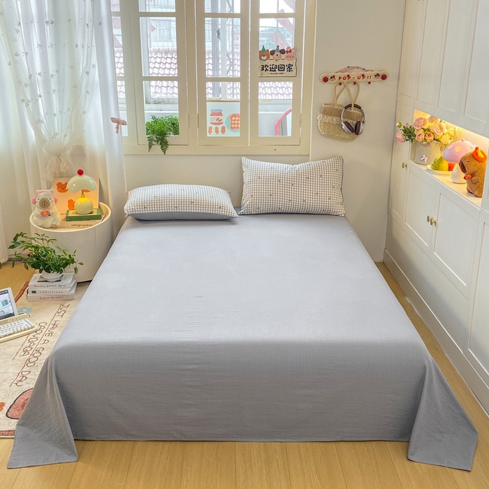 91家纺网 家纺一手货源 找家纺 夜笙家纺 2025秋冬网红爆款110克水洗棉高克重皱皱纱（提供买家秀） 蝴蝶结