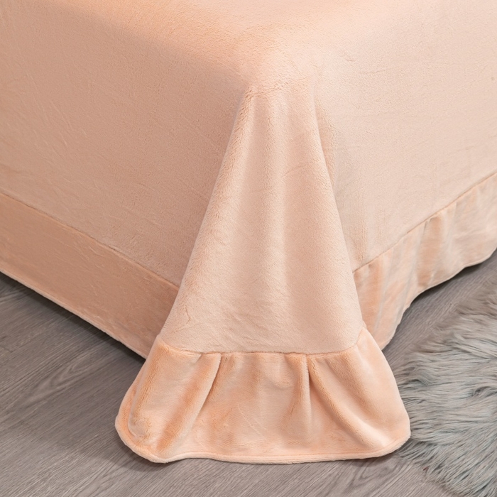 91家纺网 家纺一手货源 找家纺 优姿家纺 2025新款300克全消光牛奶蛋白蚕丝绒四件套 伊琳娜-粉玉