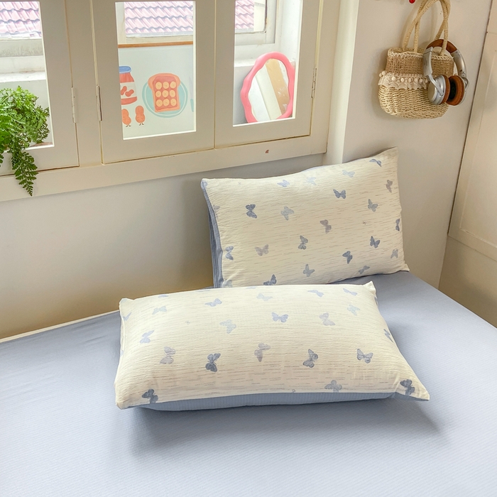 91家纺网 家纺一手货源 找家纺 夜笙家纺 2025秋冬网红爆款110克水洗棉高克重皱皱纱（提供买家秀） 兰黛