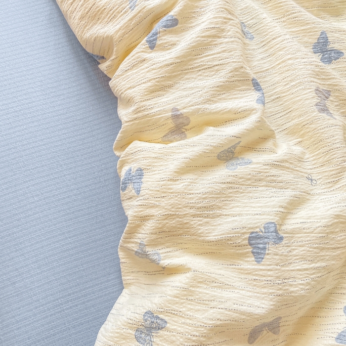 91家纺网 家纺一手货源 找家纺 夜笙家纺 2025秋冬网红爆款110克水洗棉高克重皱皱纱（提供买家秀） 兰黛