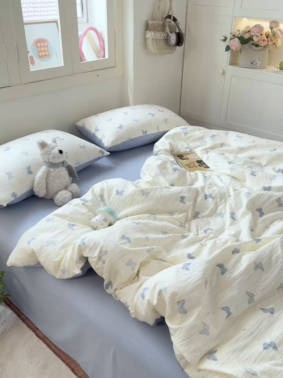 91家纺网 家纺一手货源 找家纺 夜笙家纺 2025秋冬网红爆款110克水洗棉高克重皱皱纱（提供买家秀） 兰黛