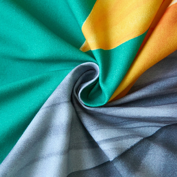 91家纺网 家纺一手货源 找家纺 金纱玉纺 2025年新款秋冬全棉印花四件套 日光序章-绿