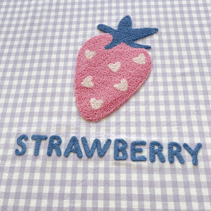 91家纺网 家纺一手货源 找家纺 卡姿家纺 2025春夏色织水洗棉单品床笠 水洗棉床笠-紫小格