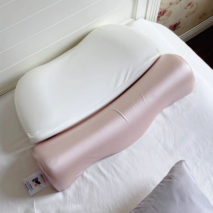 云熙枕业 2025新款颈椎反弓牵引记忆深睡枕头枕芯 粉色